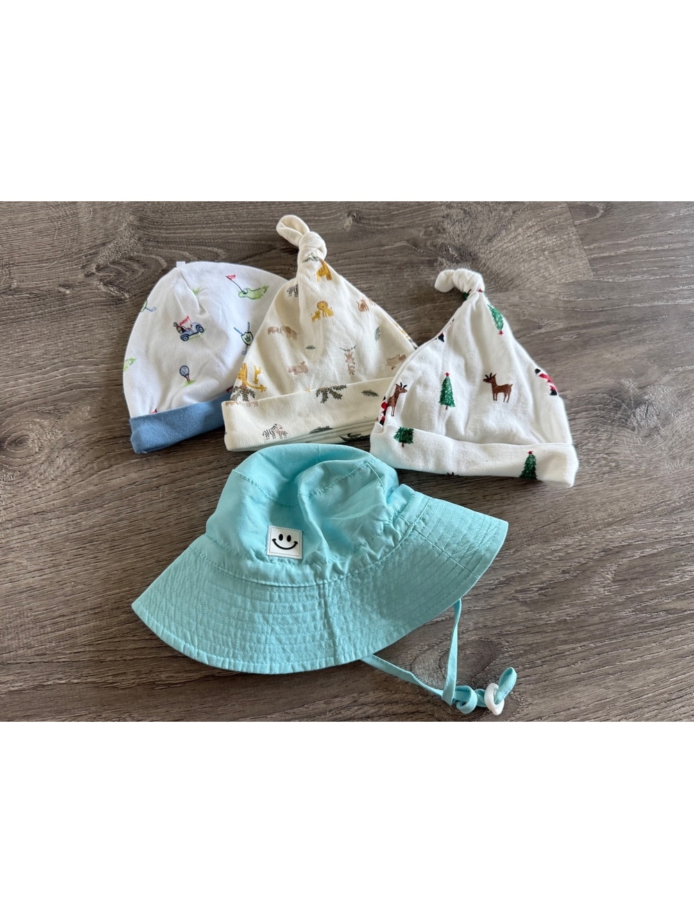 Baby hats NB safari, 6 months Christmas, 3 months golf, 0-6 months swim sun hat